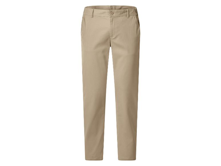 Herren-Chino-Hose in Beige mit geradem Bein
