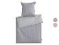 MICHALSKY Bettwäsche-Set mit geometrischem Muster in Grau und Hellgrau.