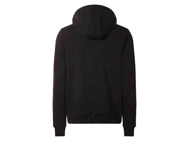 Schwarzer Herren-Hoodie, Rückansicht
