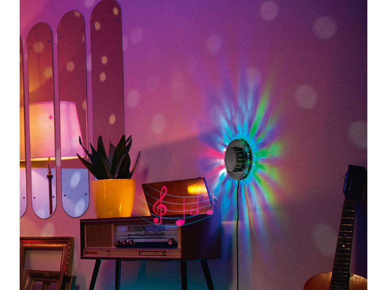 Gehe zu Vollbildansicht: LIVARNO home LED-Lichtrad, mit Audio-Sensor, 48 LEDs - Bild 3