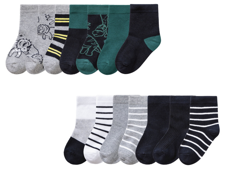 Gehe zu Vollbildansicht: lupilu® Kleinkinder Socken, 7 Paar, mit Bio-Baumwolle - Bild 1