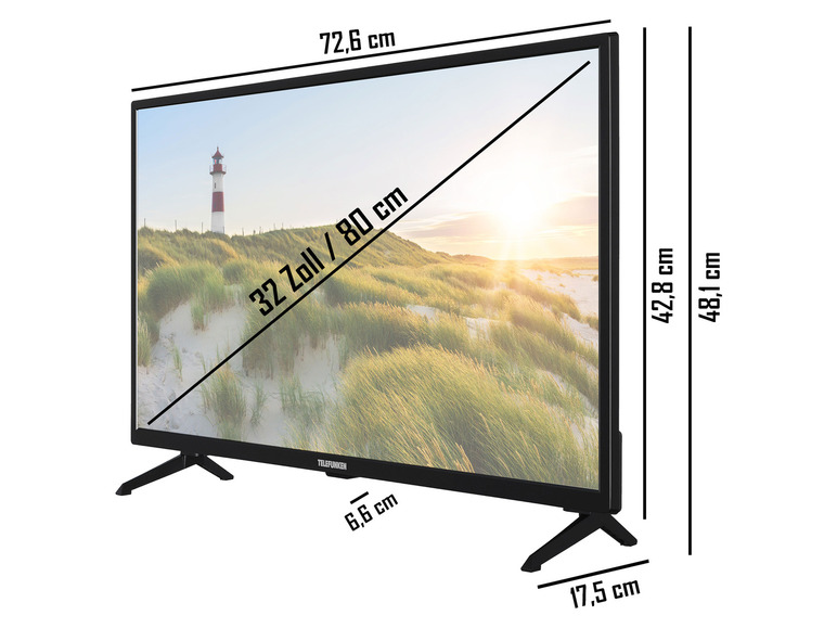 Fernseher Smart Zoll TELEFUNKEN TV »XH32SN550S« 32
