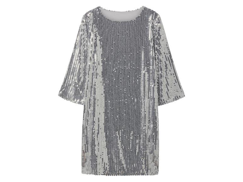 Damen Pailletten-Kleid