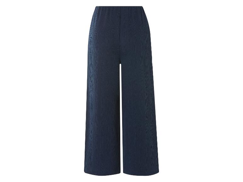 Damen Wide-Leg-Hose mit Crinkle-Effekt Damen Wide-Leg-Hose mit Knitterstruktur Damen Crinkle Wide-Leg-Hose
