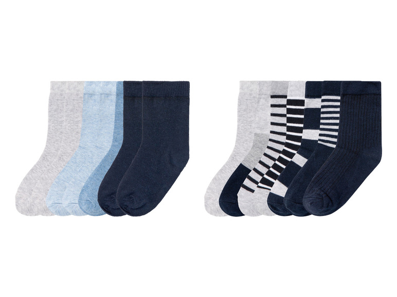 Gehe zu Vollbildansicht: lupilu® Kleinkinder Jungen Socken, 7 Paar, mit hohem Bio-Baumwollanteil - Bild 1
