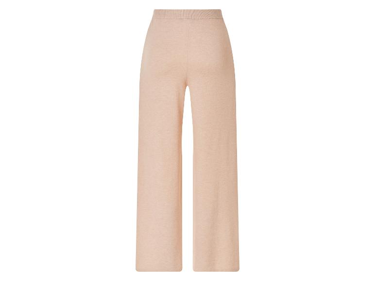 Beige weit geschnittene Hose