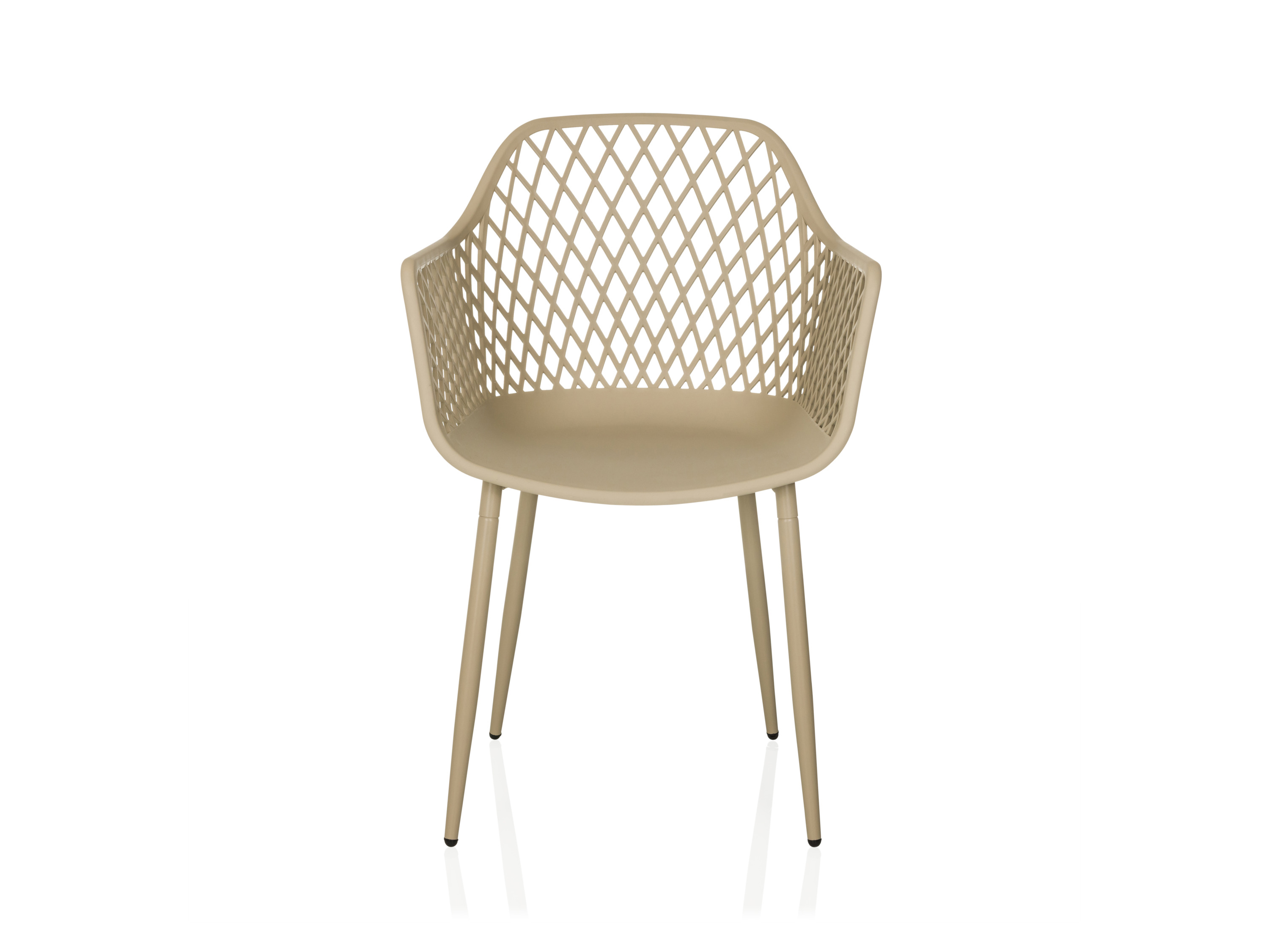 Thumbnail - hjh OFFICE Gartenstuhl / Esszimmerstuhl BEGIO L Kunststoff (Beige)