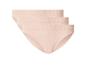 Dreierpack nahtloser Damen-Baumwollslips in Beige