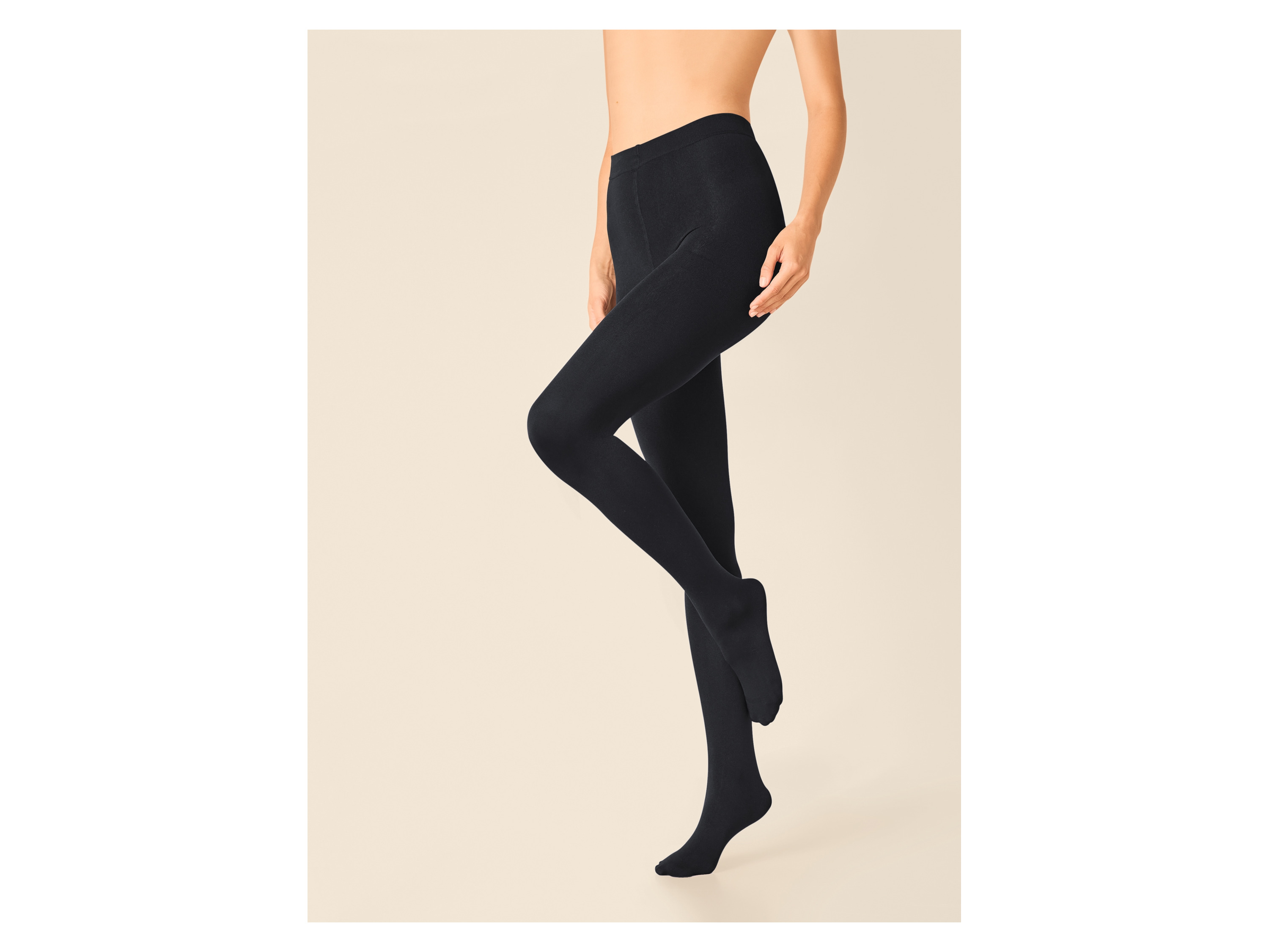 ESMARA® Damen Thermo-Leggings / Thermo-Strumpfhose (Strumpfhose/schwarz, L(44/46)) – Bild 2 von 4