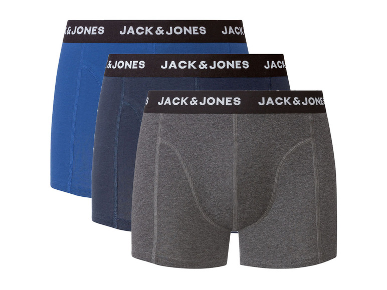 Gehe zu Vollbildansicht: Jack & Jones Herren Boxershorts, 3 Stück, mit Baumwolle - Bild 10