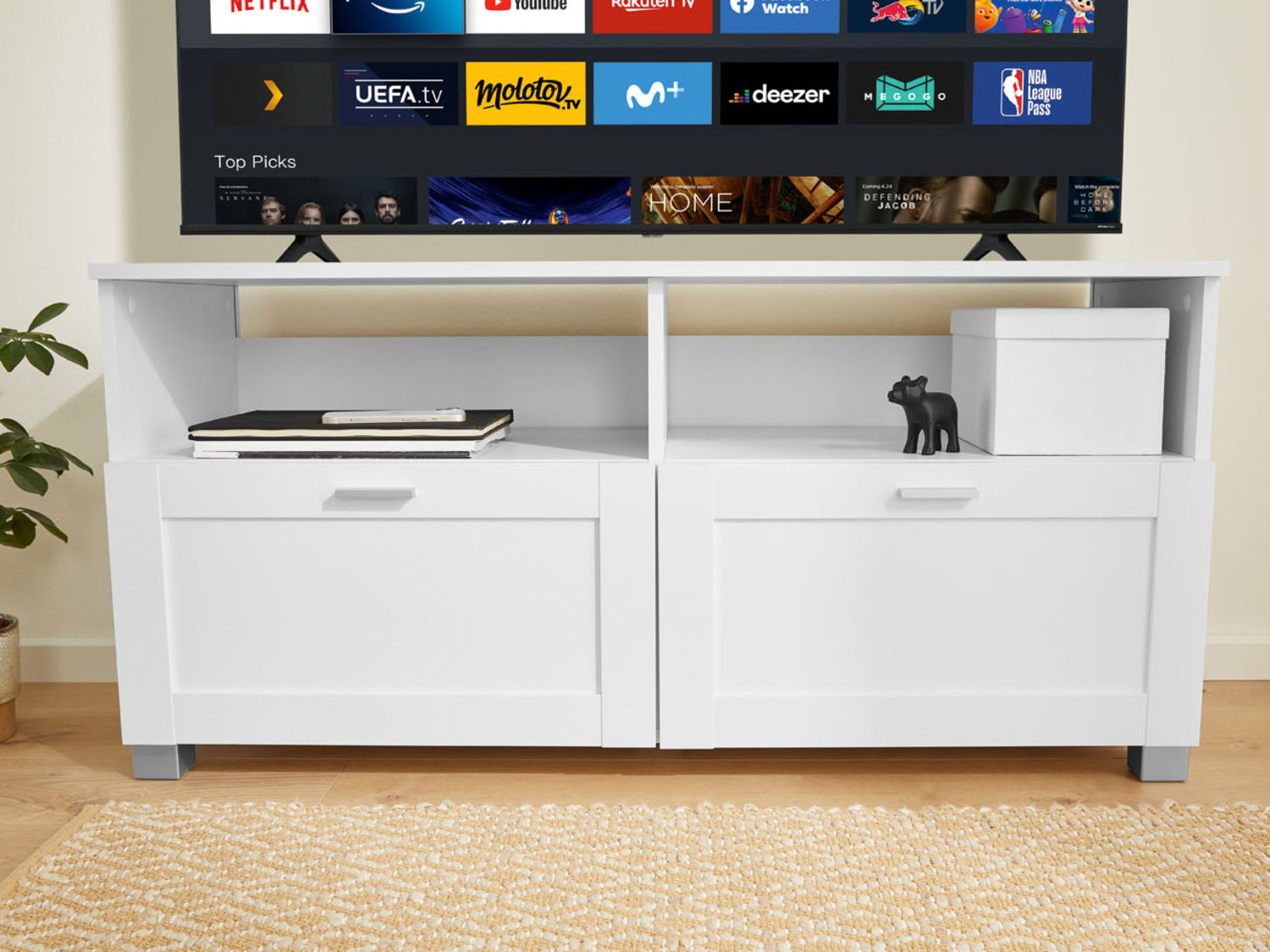 LIVARNO home TVLowboard »Basel«, mit 2 Schubkästen