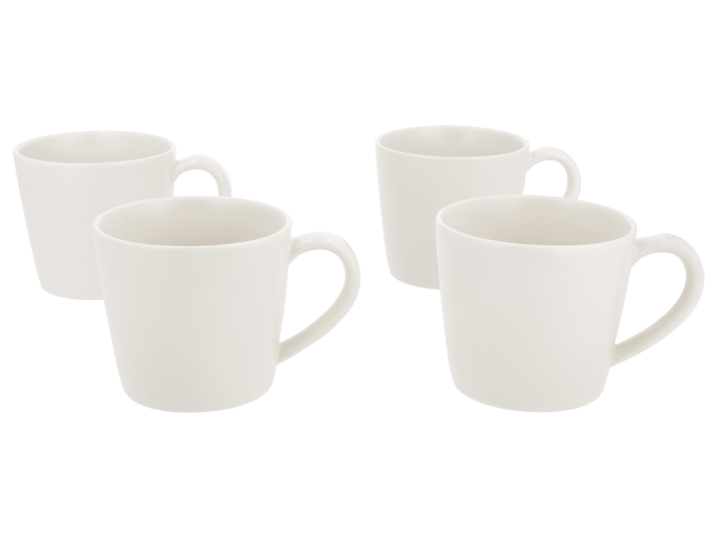 SILVERCREST® Tassen-Set, 4-teilig (Weiß)