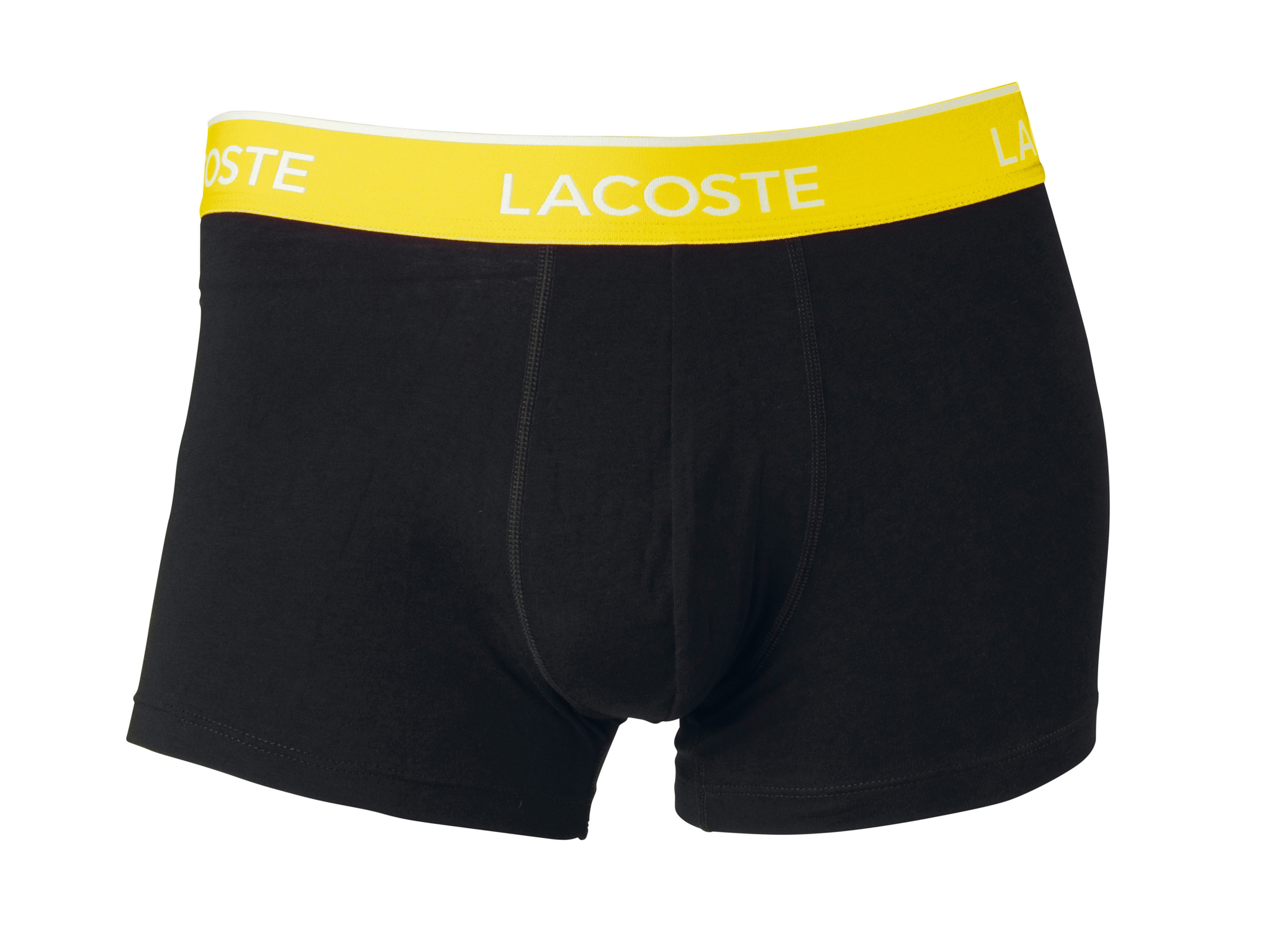 Thumbnail - LACOSTE 3 Herren Boxer (schwarz/lila/gelb/türkis, M)