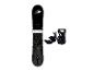 F2 Black Pop 157 Snowboard mit Sonic Bindungen.