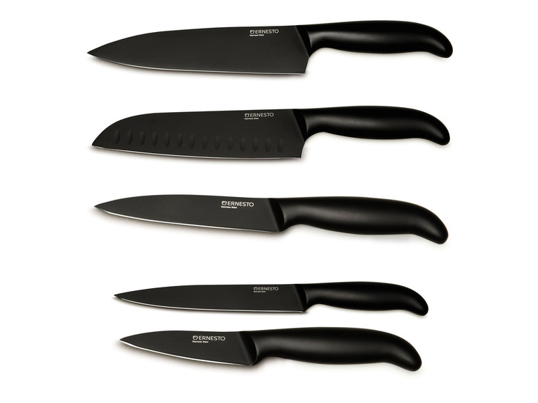Gehe zu Vollbildansicht: ERNESTO® Edelstahl Messer, mit ergonomischem Griff - Bild 1
