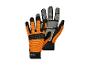 PARKSIDE Arbeitshandschuhe in Orange und Schwarz mit reflektierenden Elementen