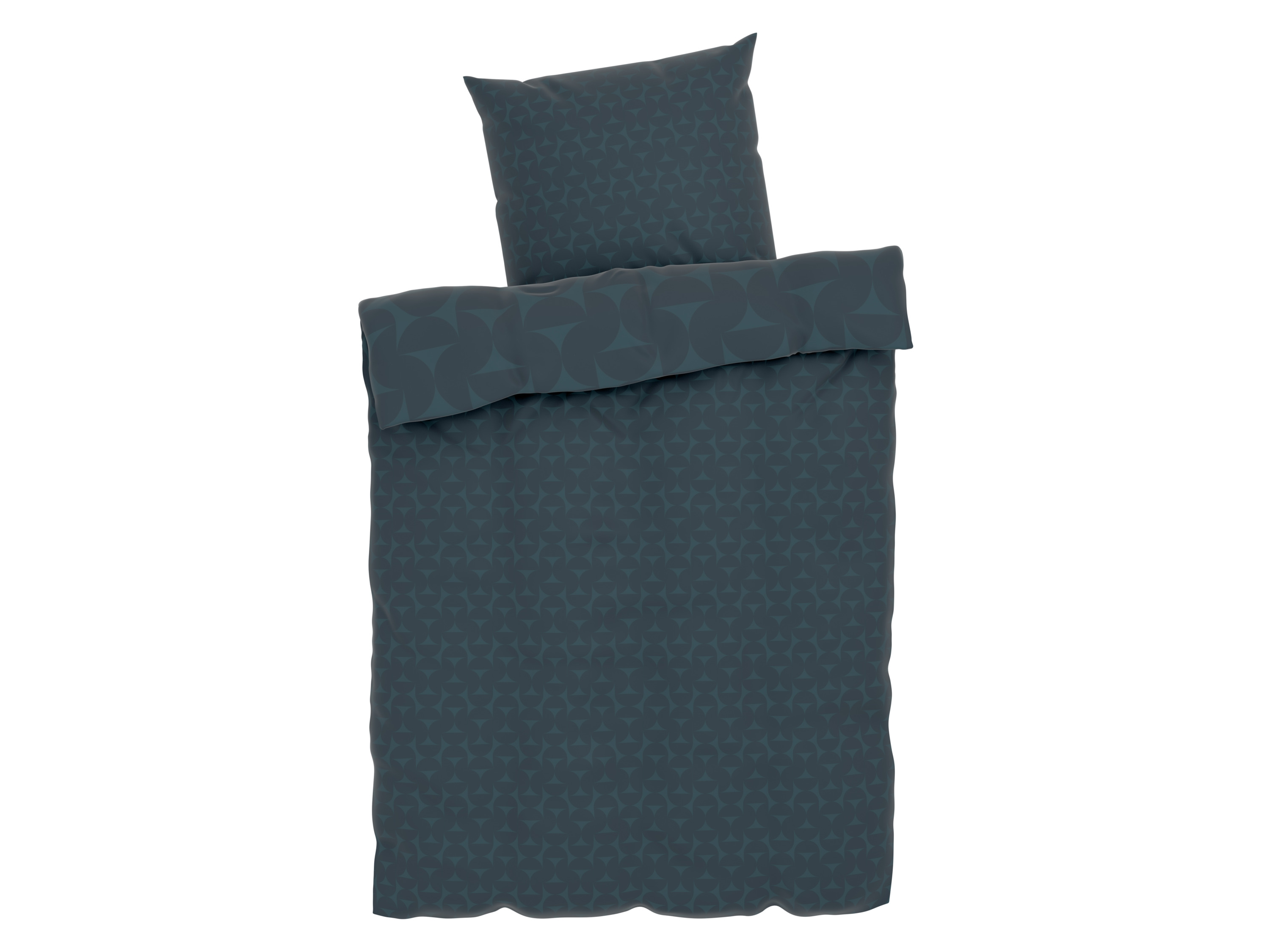 Thumbnail - LIVARNO home Mikrofaser-Satin-Bettwäsche, atmungsaktiv, 155 x 220 cm (Petrol)