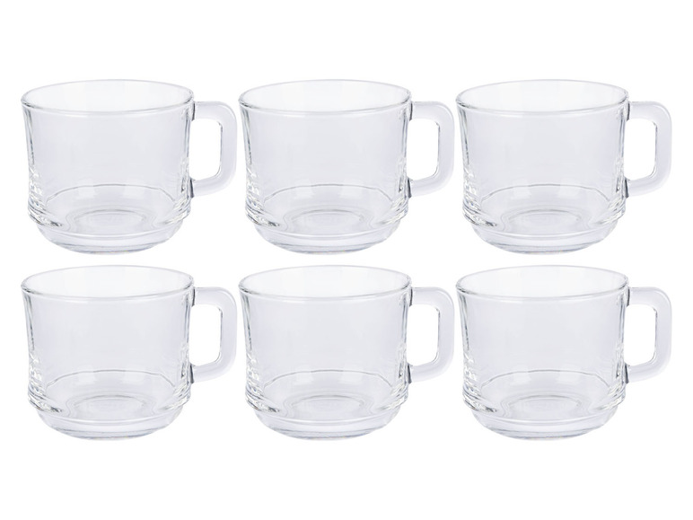 Gehe zu Vollbildansicht: Kaffee- und Teeglas Set, 6-teilig, aus Sodalimeglas - Bild 2
