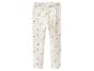 Kinderleggings in Creme mit Blumenmuster.