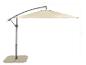 Beiger Ampelschirm für den Garten, 300 cm breit, 258 cm hoch