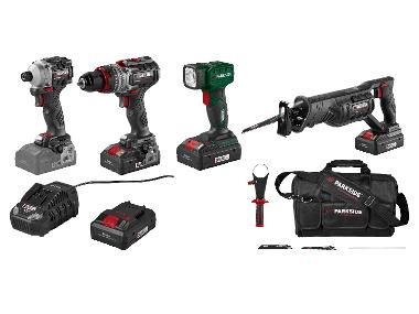 PARKSIDE PERFORMANCE® 20 V Akku-Werkzeug-Kombiset, mit 2 Akkus und Ladegerät