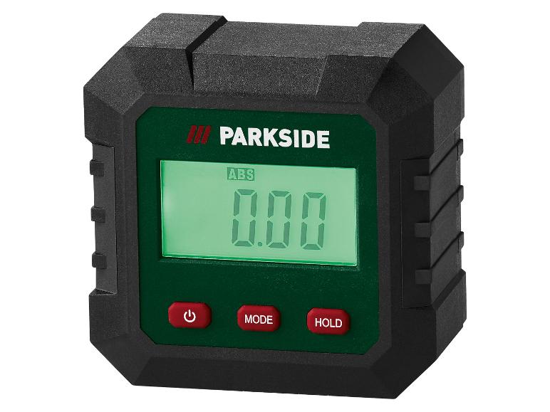 Parkside Digitalwasserwaage mit LCD-Bildschirm und roten Tasten