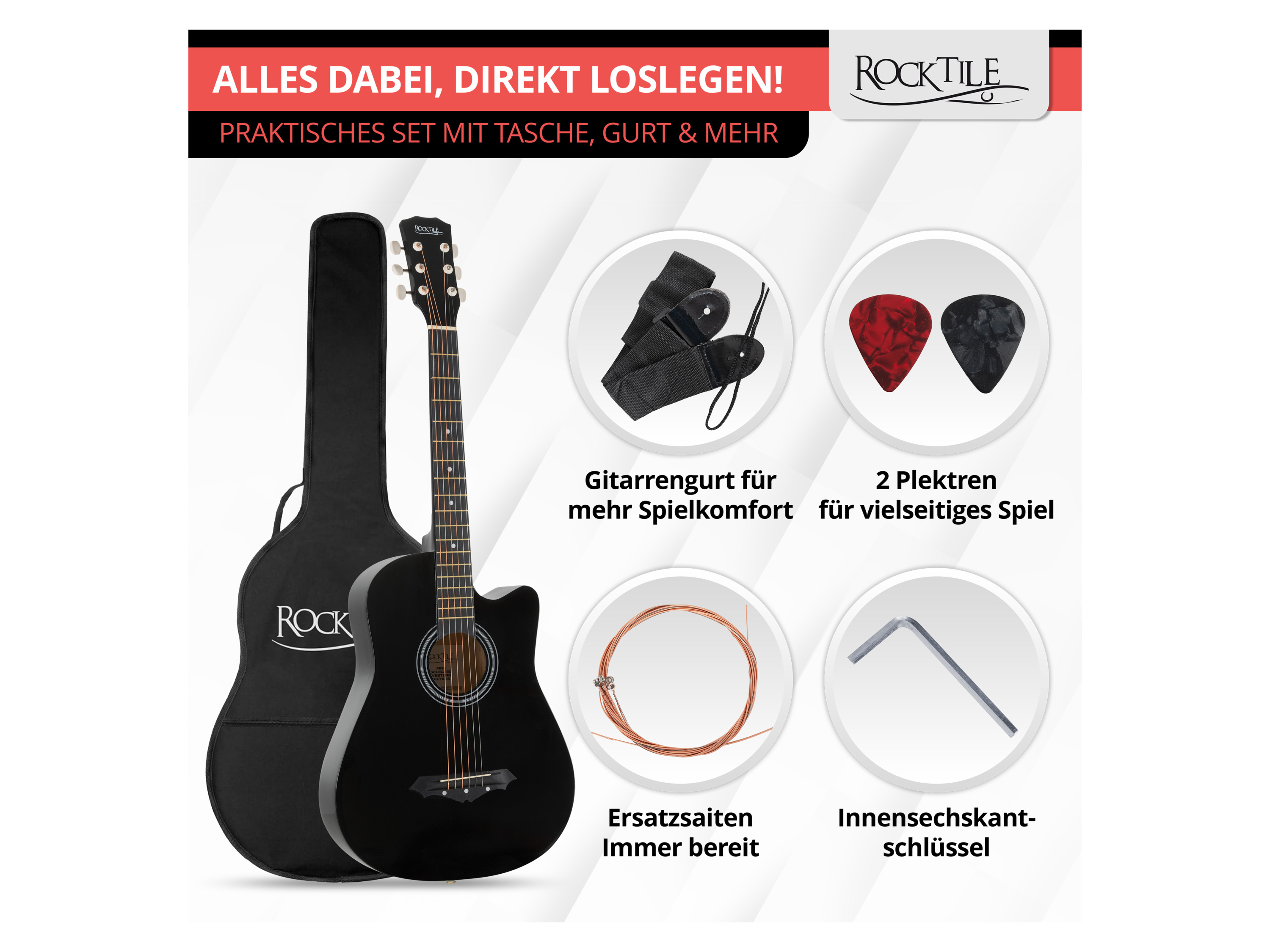 Thumbnail - Rocktile Westerngitarren Set