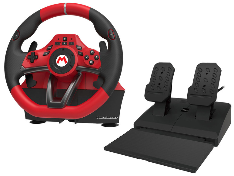 Gehe zu Vollbildansicht: HORI Mario Kart Racing Wheel Lenkrad Pro DELUXE für Nintendo Switch - Bild 1