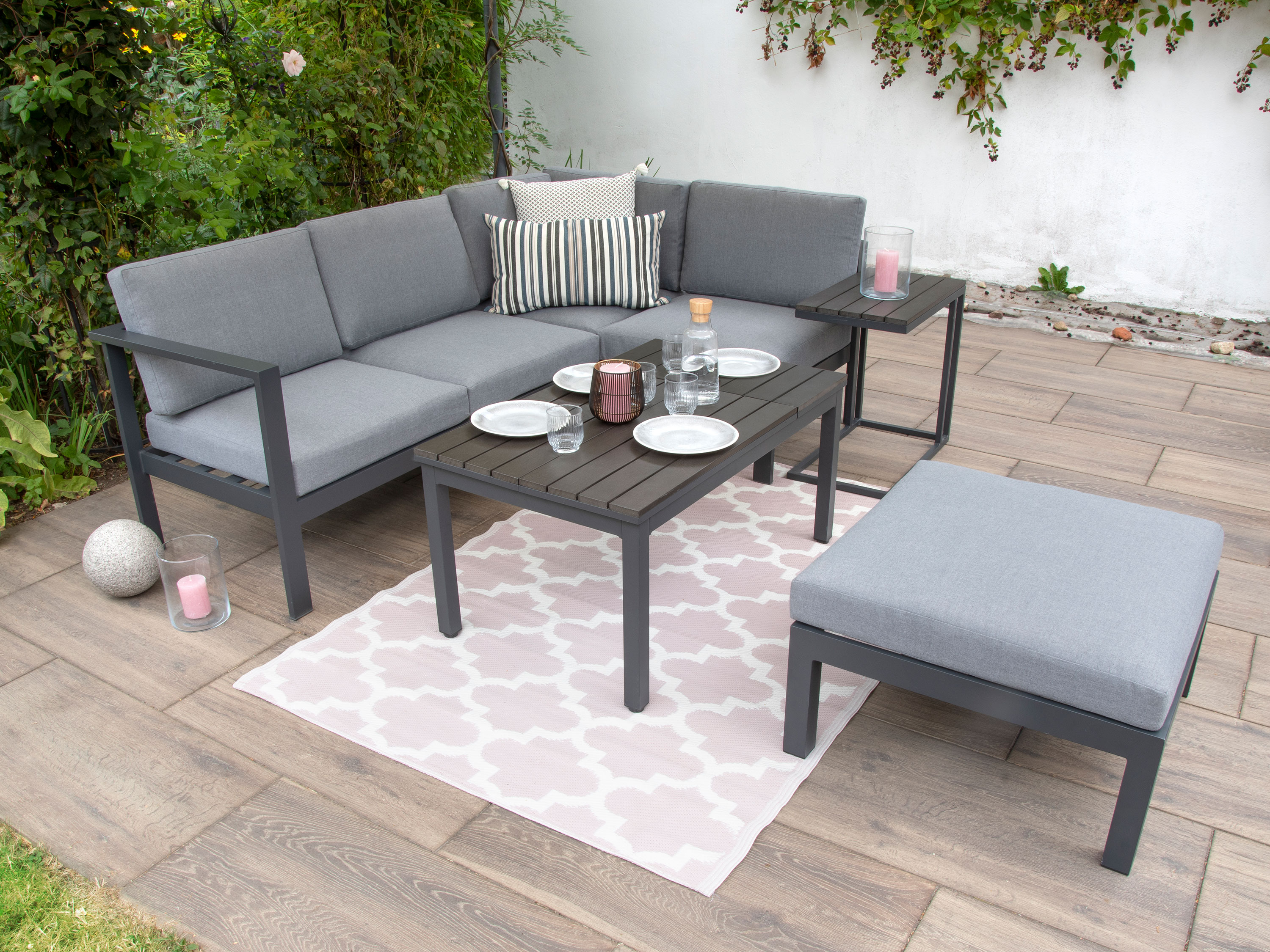 BELLAVISTA - HOME & GARDEN® Alu-Lounge »Braga« inkl. Sitz- und Rückenkissen – Bild 2 von 4