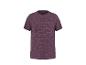 Lila kurzärmeliges Sport-T-Shirt mit dezentem Muster.