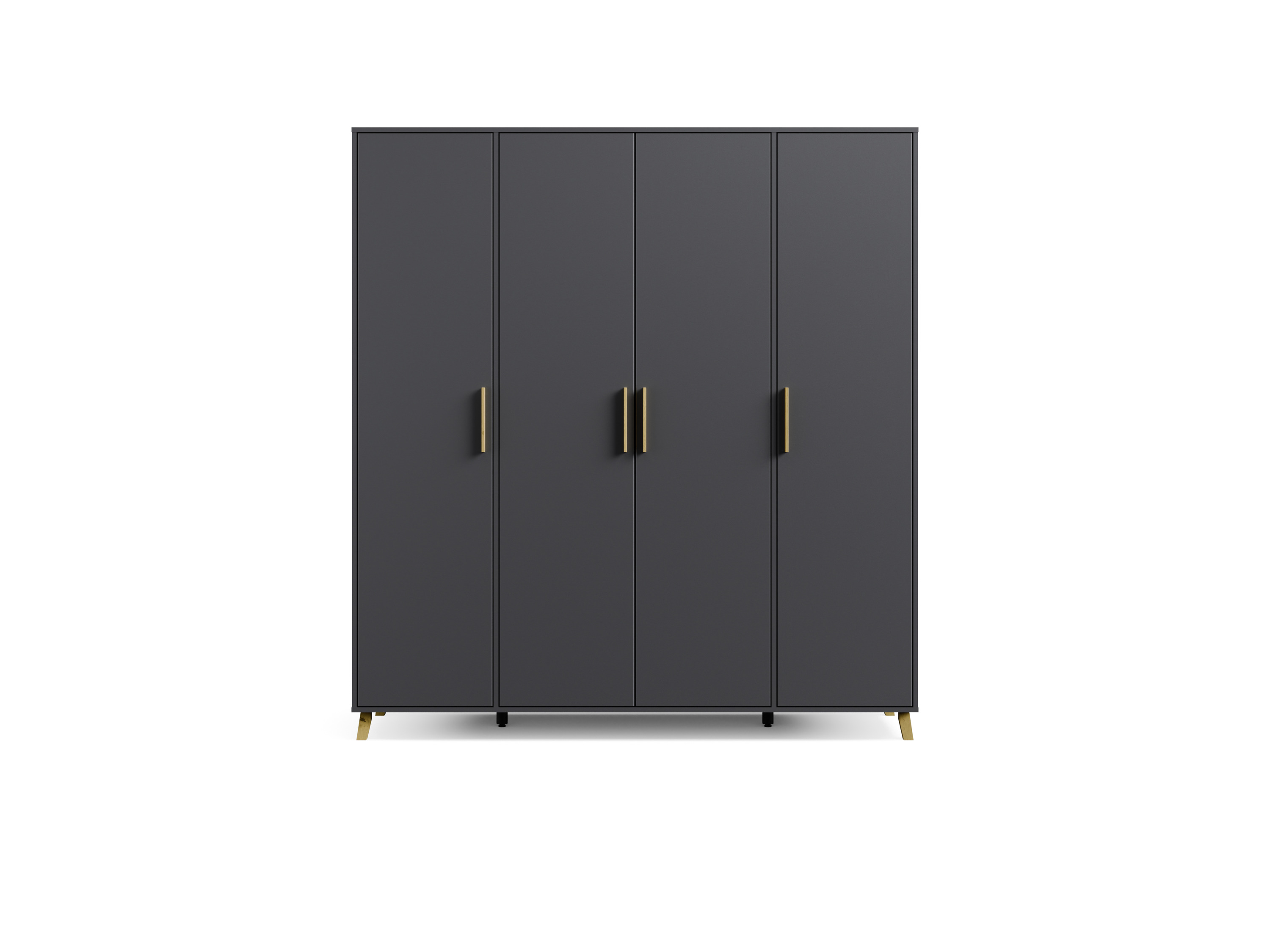RAUCH BLUE Shinjo Drehtürenschrank (Basic-Zubehör, graumetallic, Breite 187 cm / Höhe 203 cm) – Bild 3 von 4