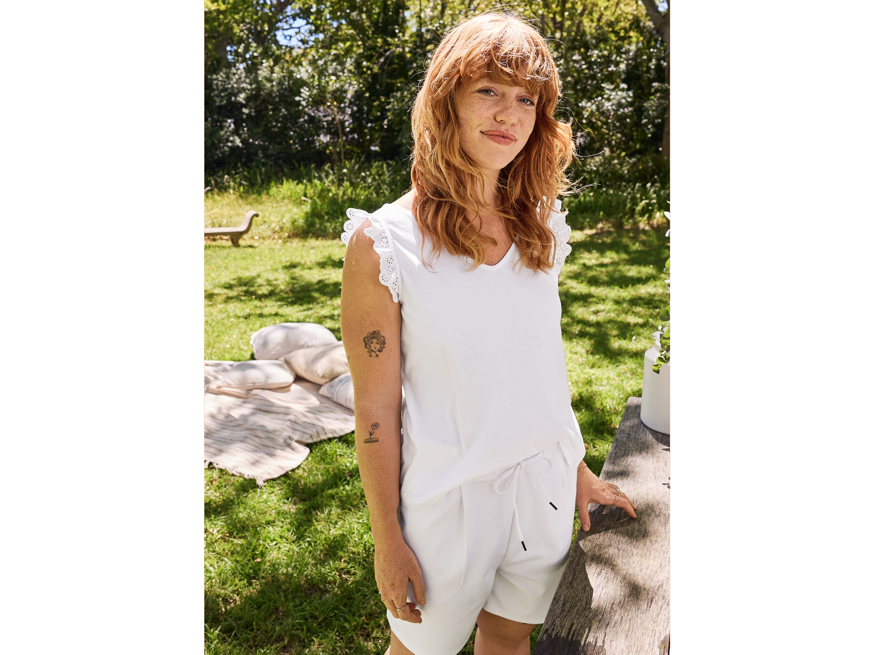 Thumbnail - esmara® Damen Bermuda (Weiß, S(36/38))