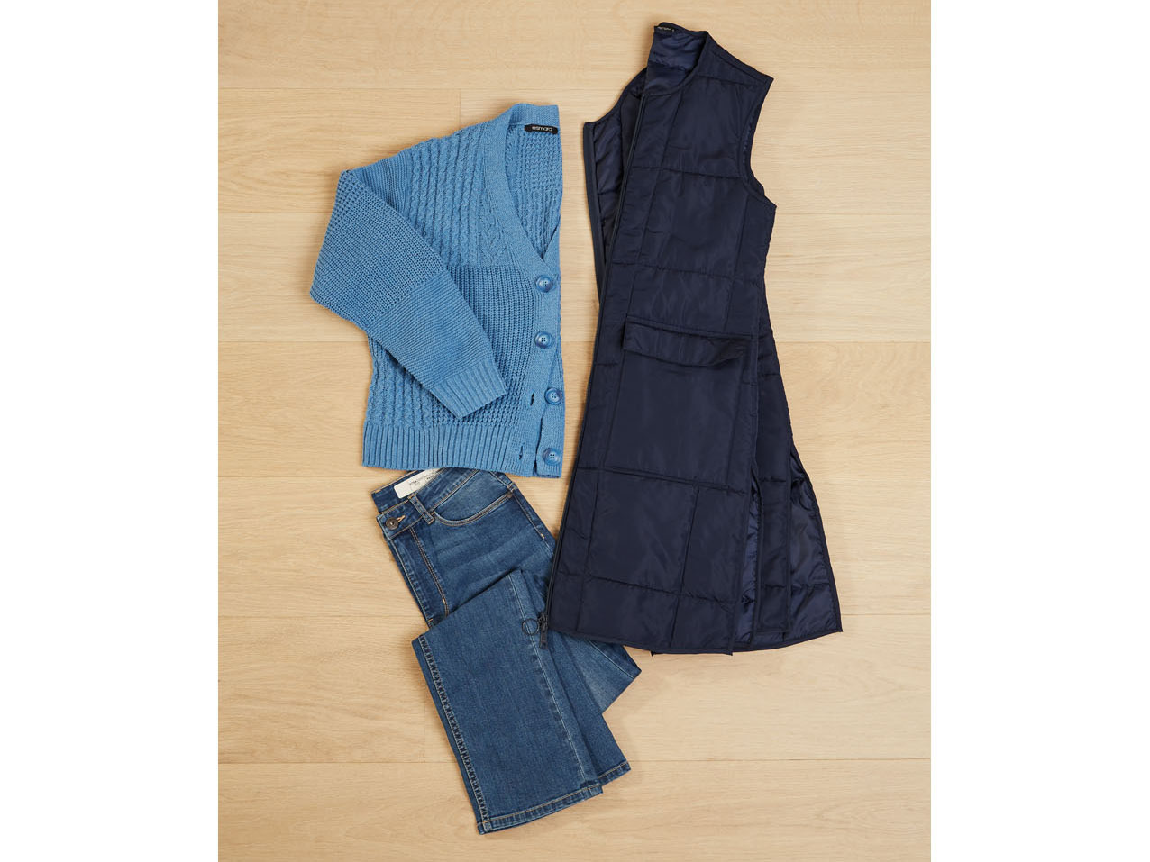 Thumbnail - esmara® Damen Jeans Straight Fit (Blau, 34 short length)