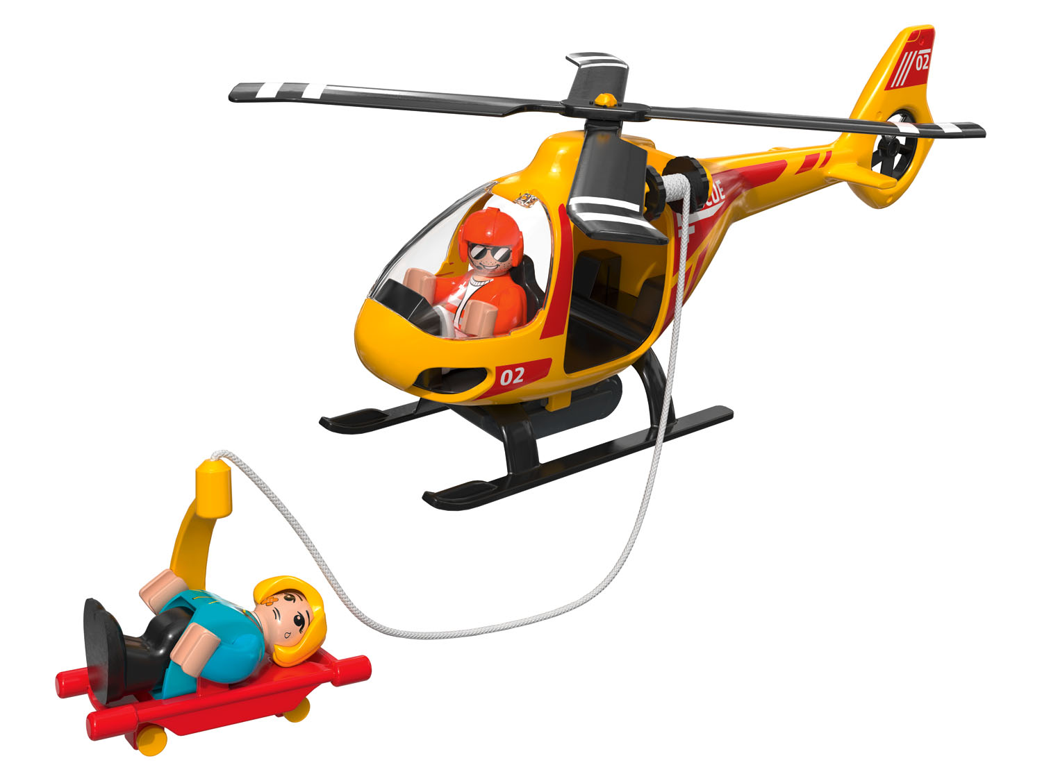 Playtive Einsatzfahrzeuge mit Licht und Sound (Helikopter) | 04055332038197