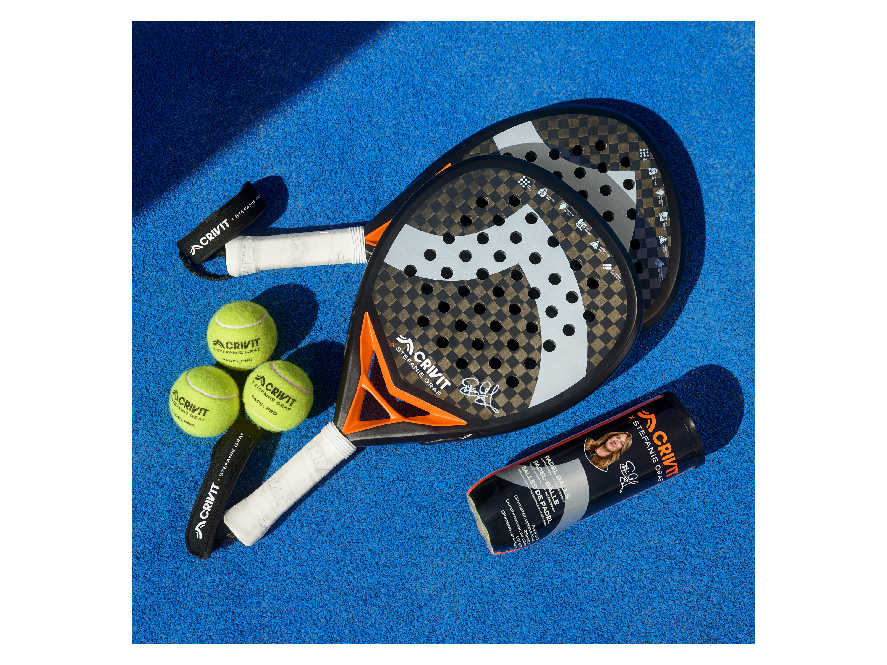 CRIVIT Padelschläger »12K Carbon PRO - Stefanie Graf« - 10