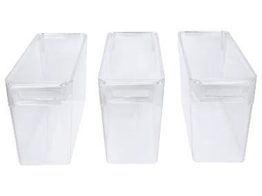 SILVERCREST® Kühlschrank-Organizer mit Deckel, 3er Set, 3,4 L