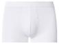 Weiße Boxershorts für Herren, Vorderansicht.
