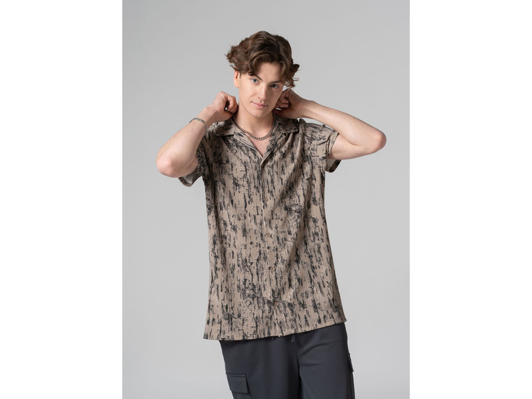 Herren Cargo, Wide Leg, grau