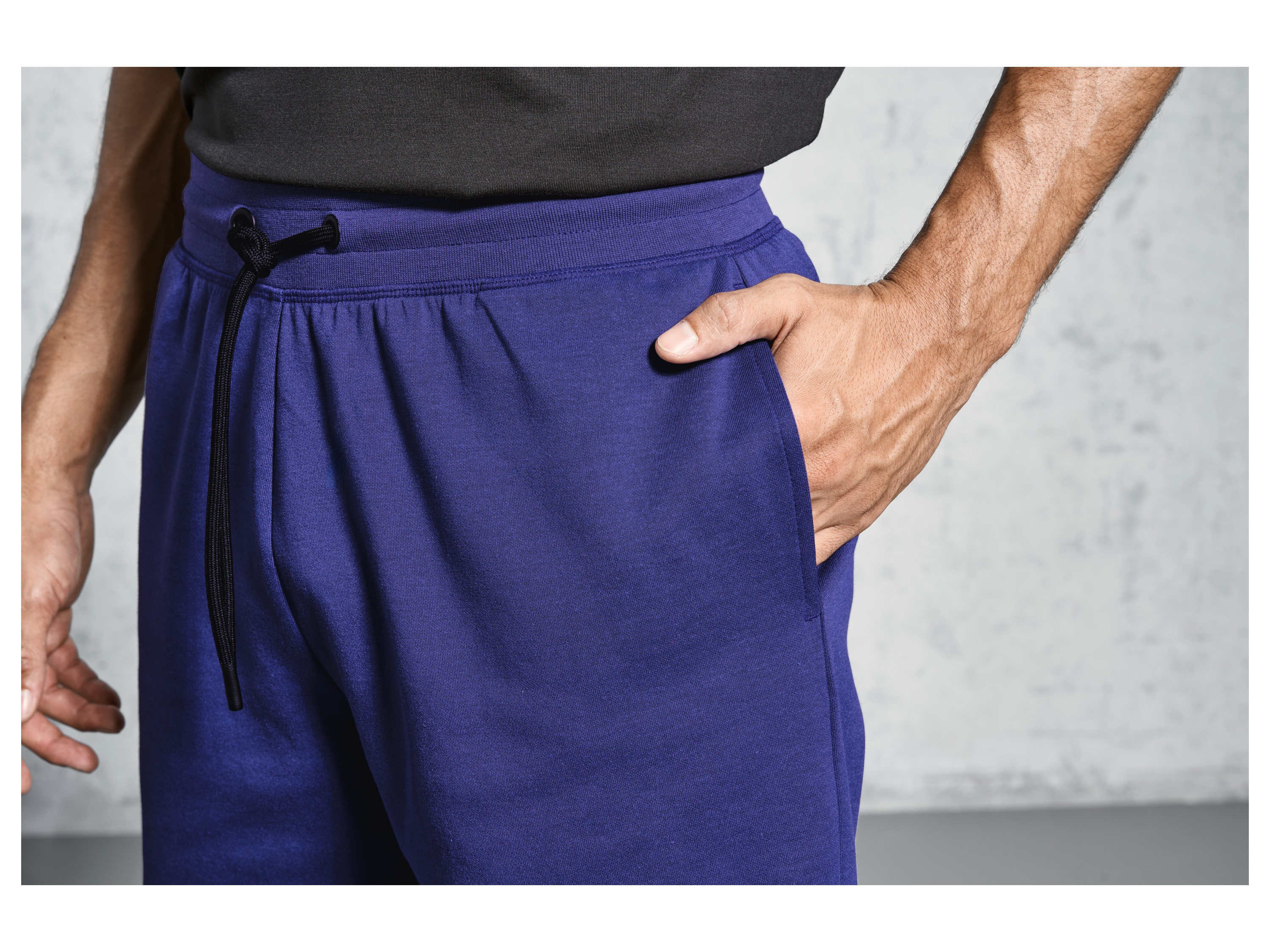 Thumbnail - CRIVIT Herren Sweatshorts Double Knit (Blau, S(44/46))