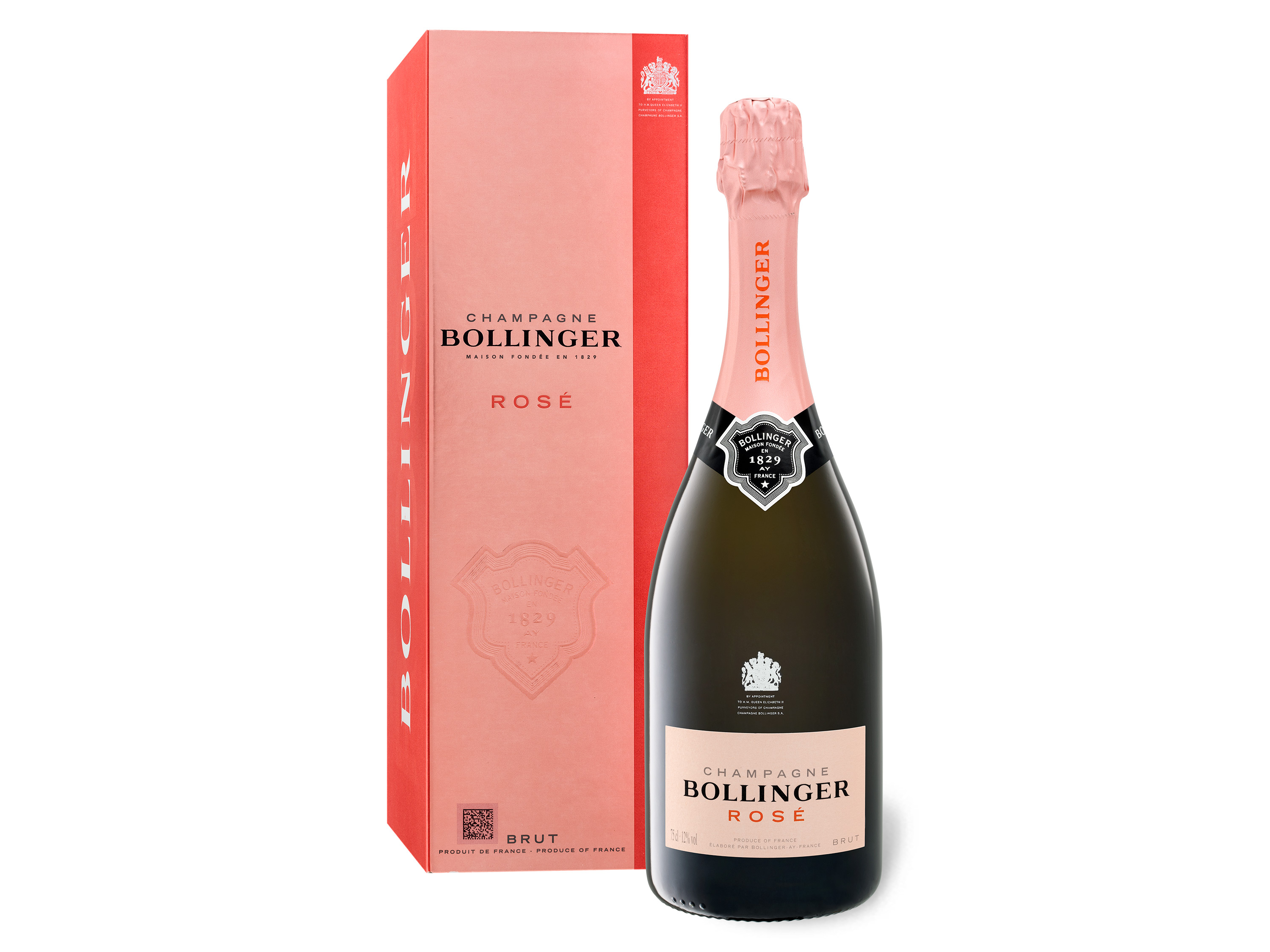 Bollinger Rosé brut mit Geschenkbox, Champagner