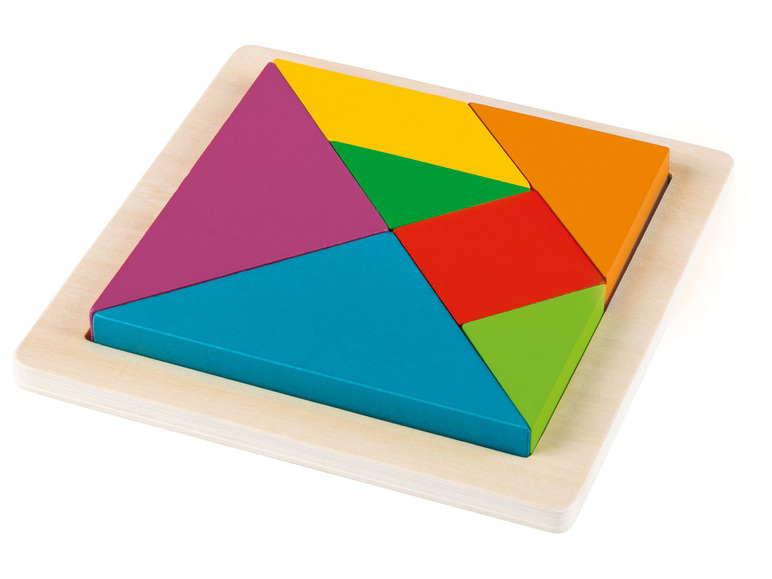 Gehe zu Vollbildansicht: Playtive Regenbogen Legespiel Blume / Kreis / Tangram / Hexagon - Bild 8