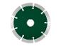 Ein grüner Diamant-Trennscheibe zum Schneiden von Stein.