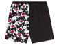 Schwarze Shorts mit einem Druck von Sylvester der Katze