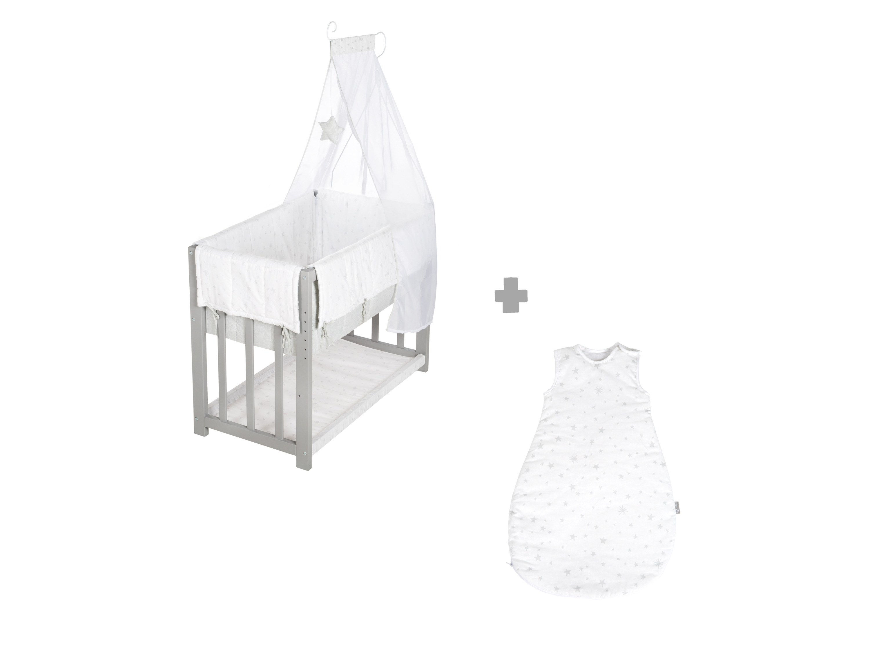Thumbnail - roba Stubenbett 4 in 1 mit Schlafsack (Sparkles)
