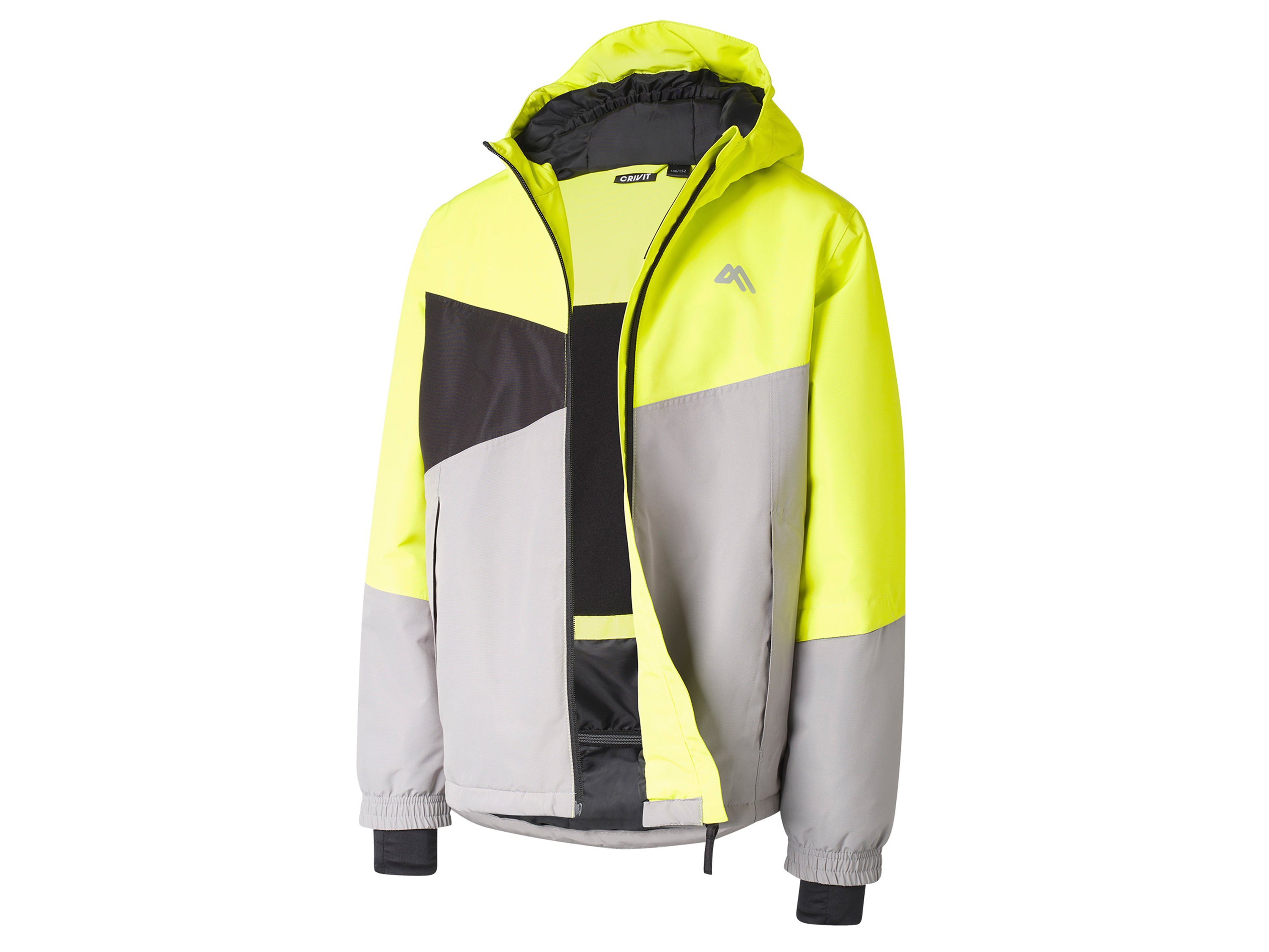 CRIVIT Jungen Skijacke (grün/gelb, 146/152) | 04055334971348