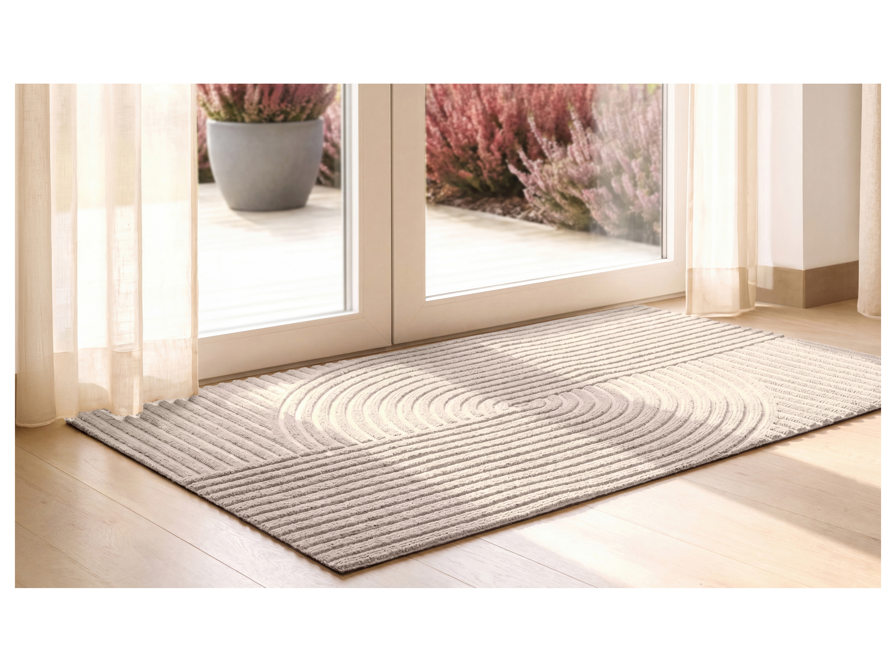 LIVARNO® Schmutzfangmatte Struktur 60x90cm (Beige) – Bild 4 von 4