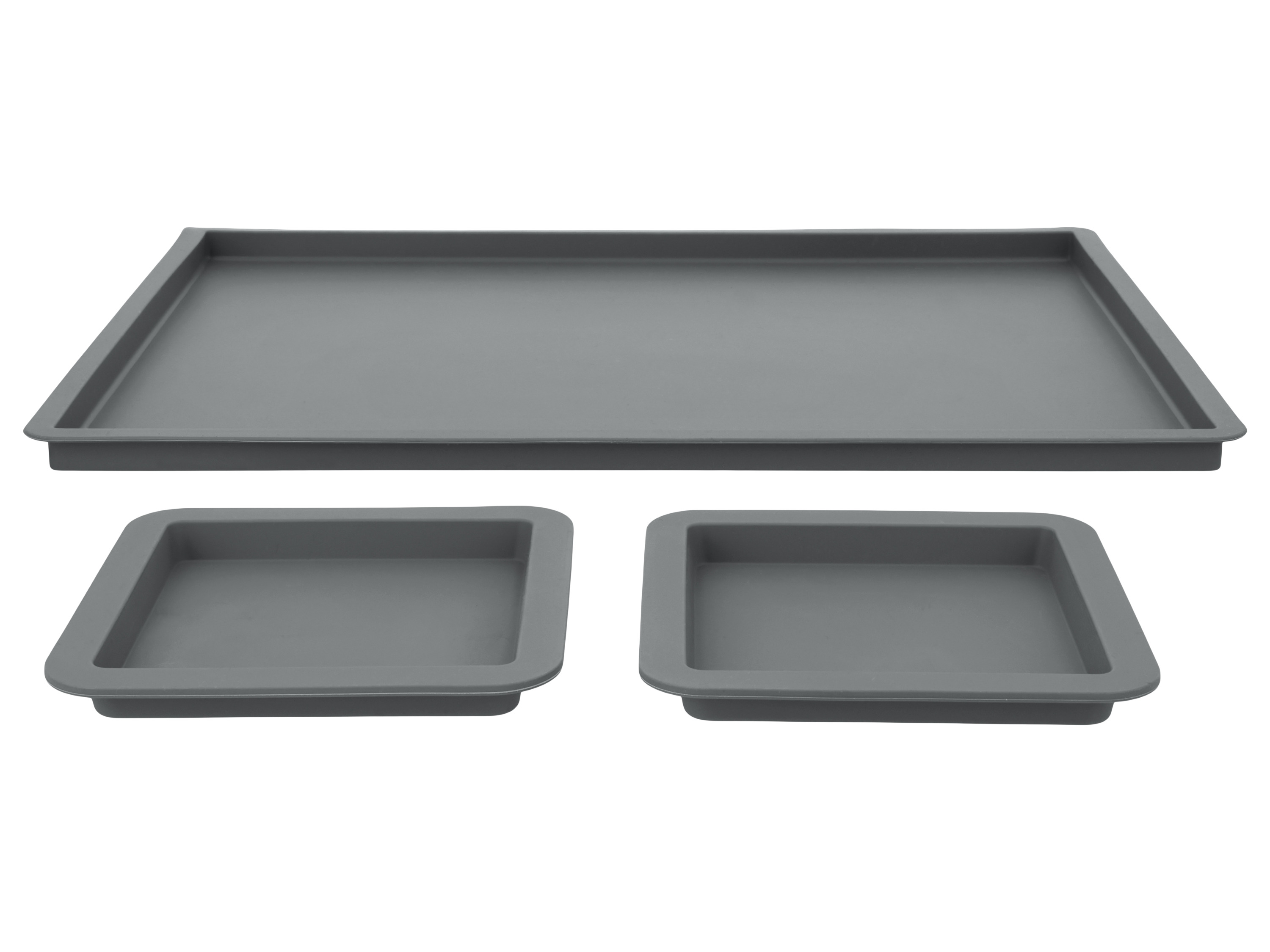 SILVERCREST® Silikon-Riegelformen-Set / Silikon-Backmatten-Set, 3- bzw. 4-teilig (Backmatte 3er Set)""