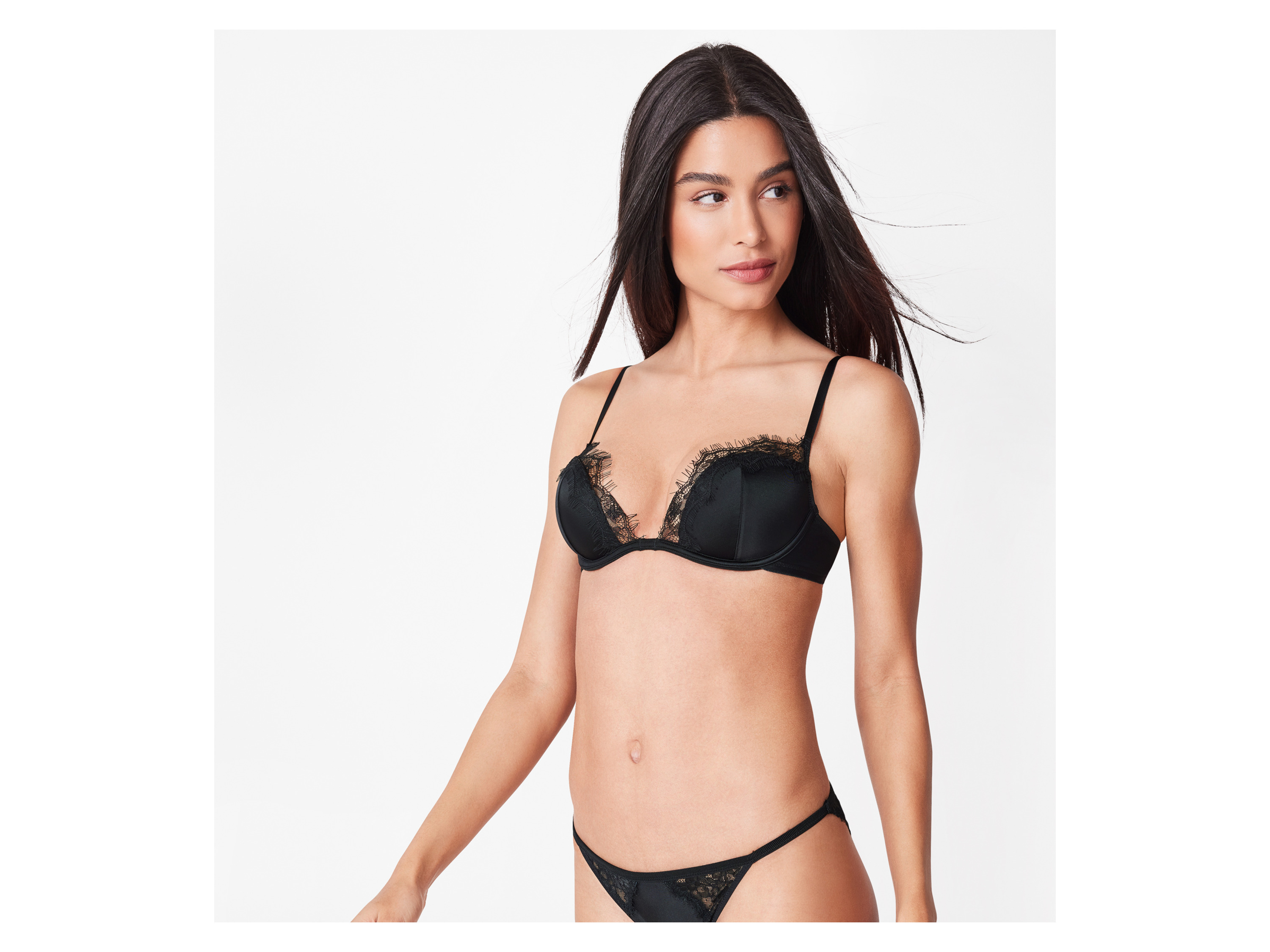 ESMARA® Damen Bügel-BH mit Spitze (Schwarz, 75B) – Bild 2 von 2