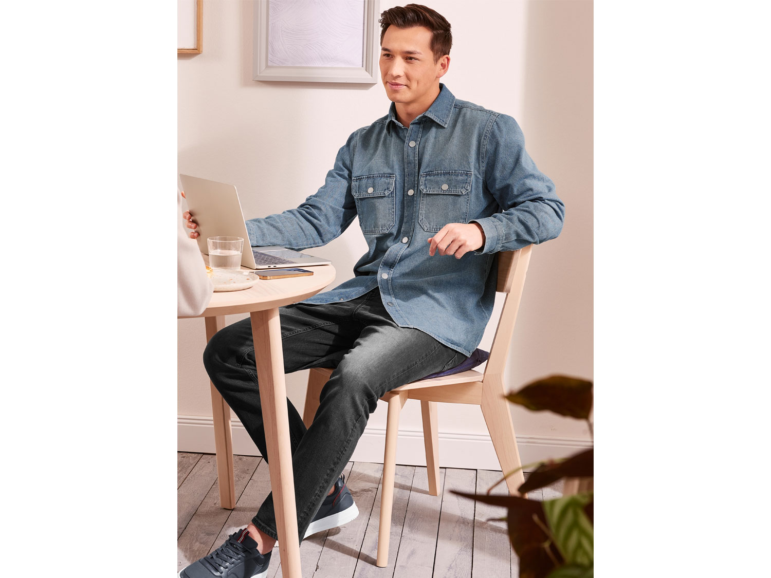 Livergy Men Jeans Slim Fit Blue/Black 32 3