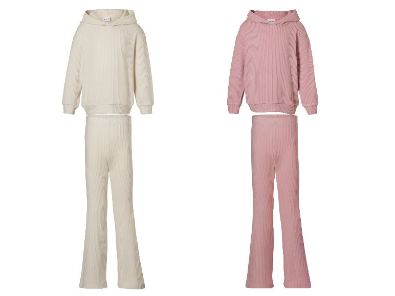 LUPILU® Kleinkinder Mädchen Set Softspun Thermo 2tlg., creme und rosa